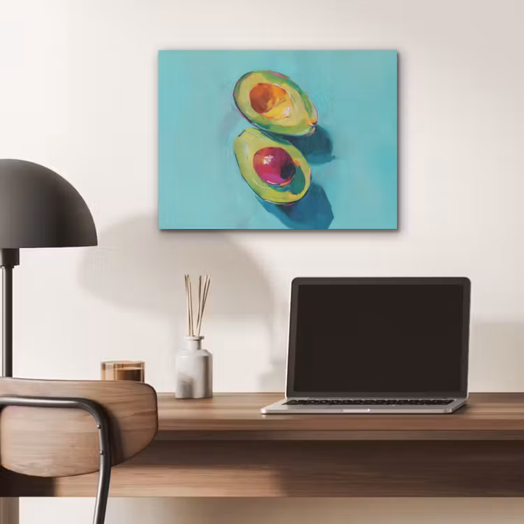 Avocado - Groen - Pit - Schaduw PET vilt klein -sfeer5