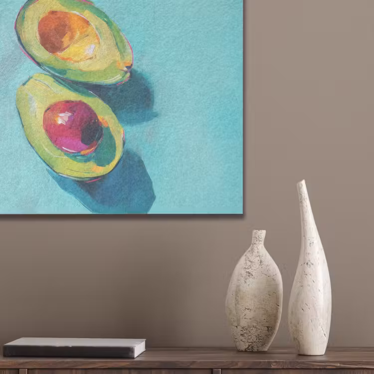Avocado - Groen - Pit - Schaduw PET vilt klein -sfeer6_closeup