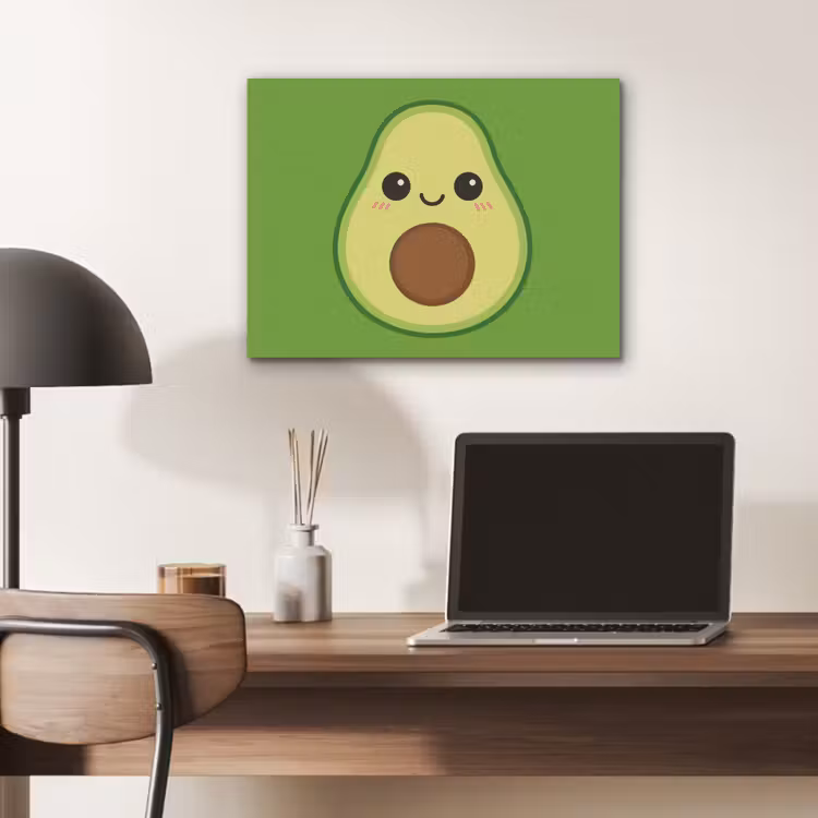 Avocado - Groen - Speels PET vilt klein -sfeer5