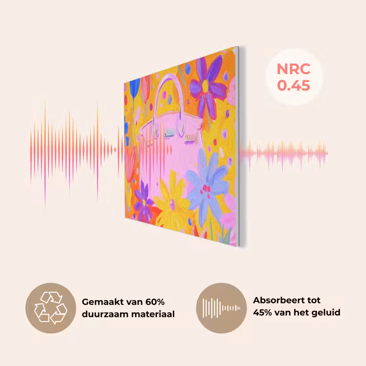 Tas - Roze - Bloemen PET vilt klein -USP_NL