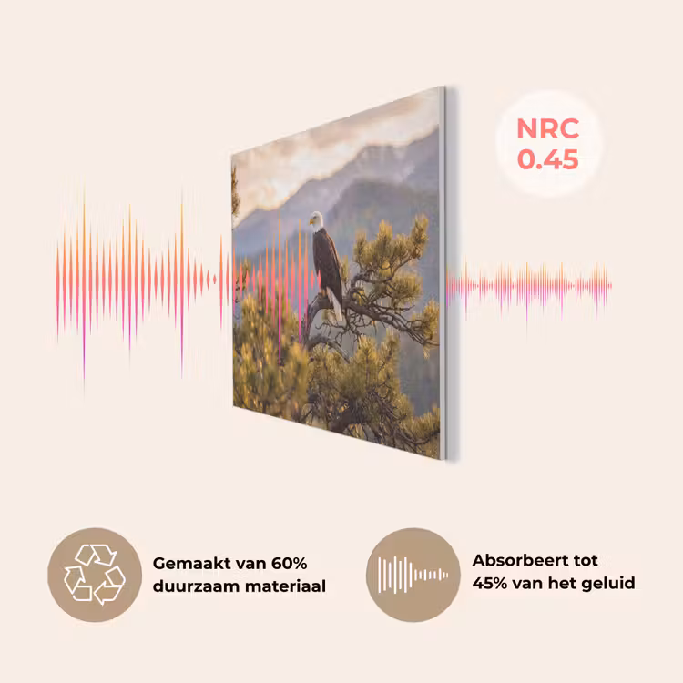 Zeearend - Boom - Bergen - Groen PET vilt klein -USP_NL