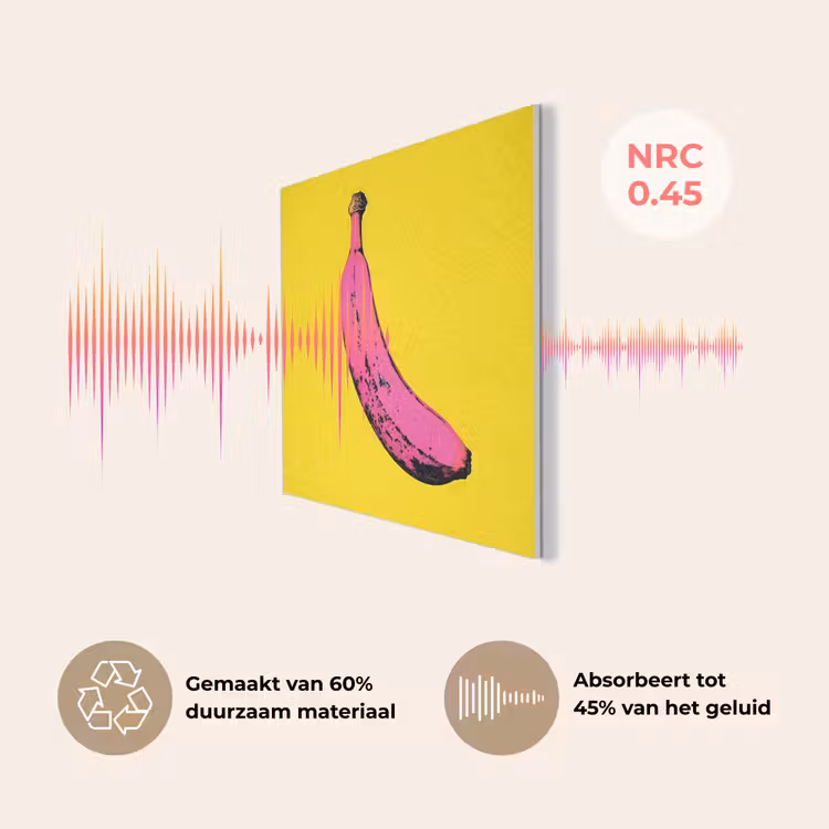 Banaan - Grafisch - Geel PET vilt klein -USP_NL