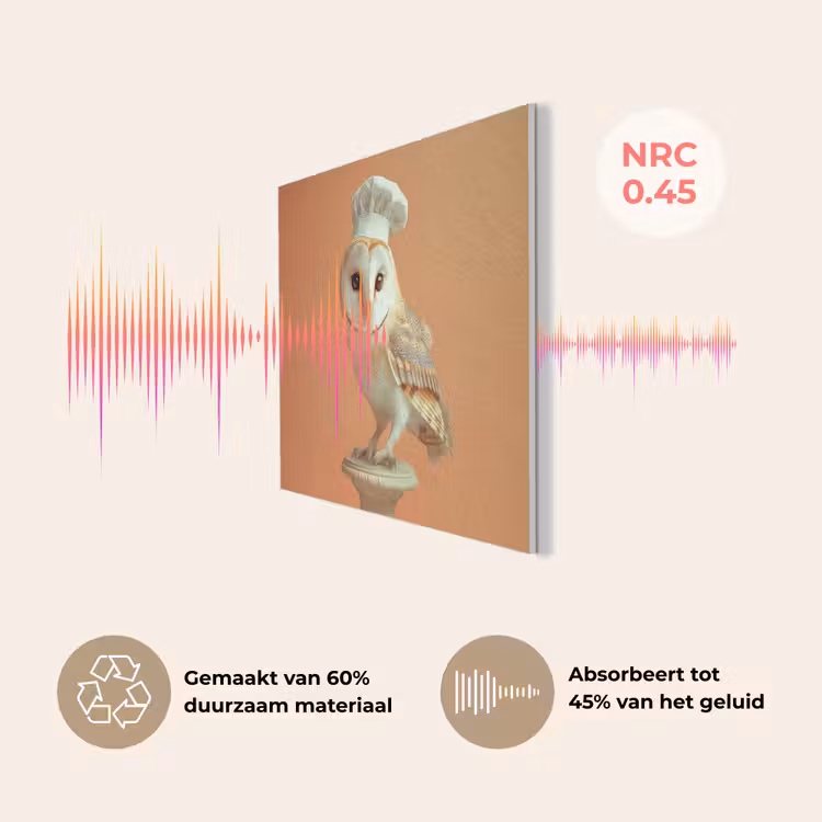 Kerkuil - Koksmuts - Oranje - Vogel PET vilt klein -USP_NL