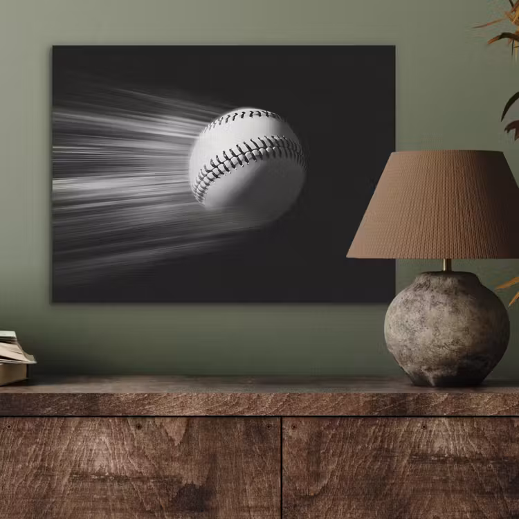 Honkbal - Wit - Vliegt PET vilt klein -sfeer2