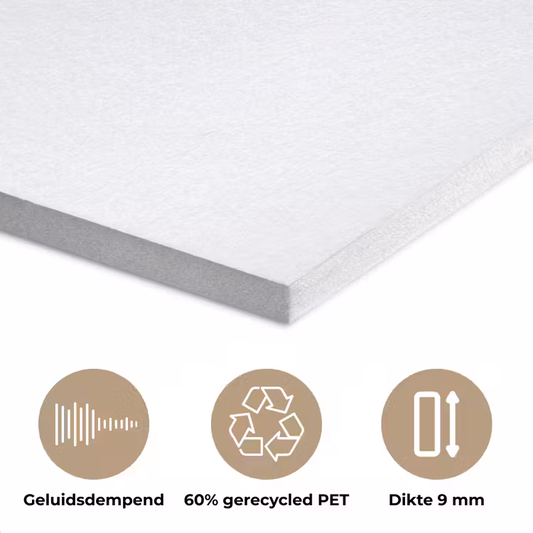 Basketbalbord - Minimalistisch - Zwart PET vilt klein -closeup_NL