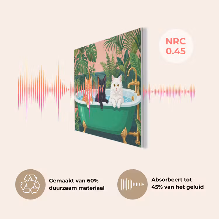 Badkamer - Kattenparade - Kleurrijk PET vilt klein -USP_NL