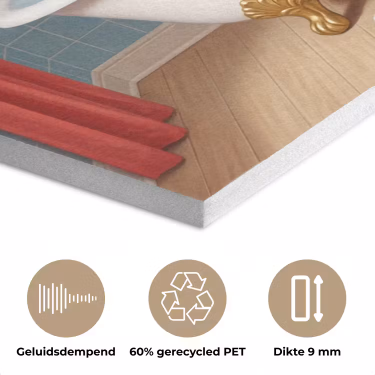 Badkamer - Vrouw - Roze PET vilt klein -closeup_NL