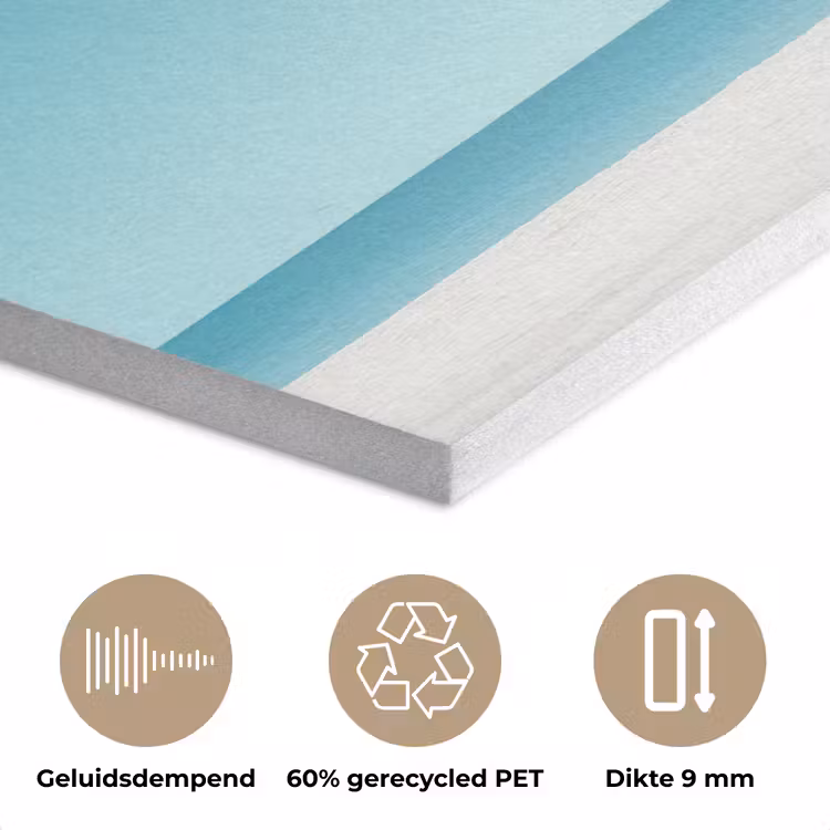 Strand - Blauwe lucht - Geel - Parasol PET vilt klein -closeup_NL