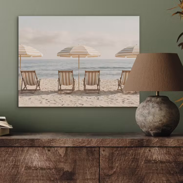 Strand - Stoelen - Parasol PET vilt klein -sfeer2