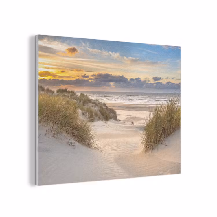 Strand - Duin - Gras - Zonsondergang - Zee PET vilt klein -3d