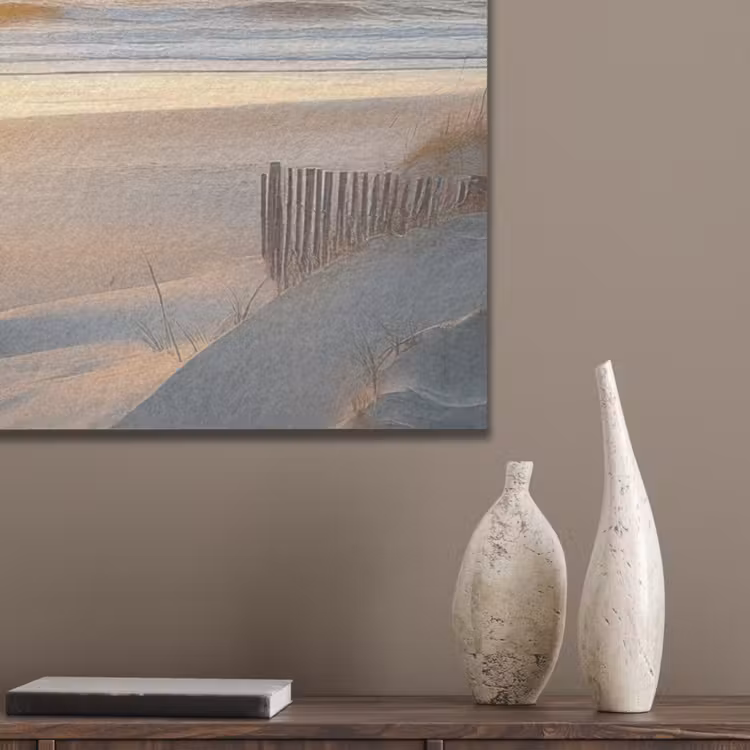 Strand - Duinen - Zonsondergang PET vilt middel -sfeer6_closeup