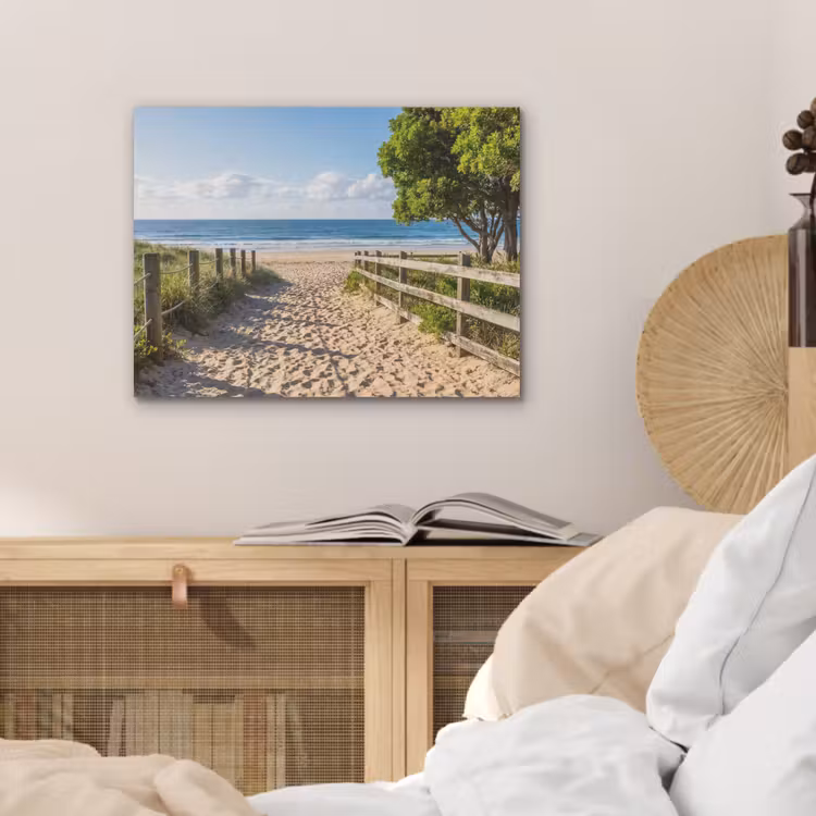 Strand - Zandpad - Oceaan - Natuur PET vilt klein -sfeer3