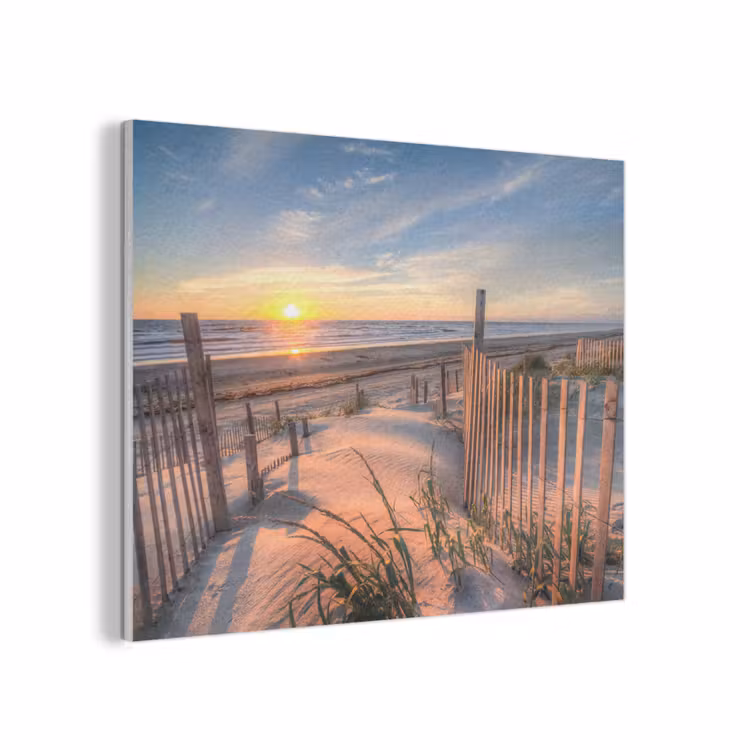 Strand - Zee - Duin - Zonsondergang - Landschap PET vilt klein -3d