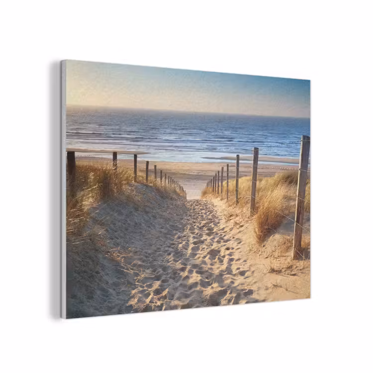 Strand - Zee - Nederland - Duinen - Zon PET vilt klein -3d