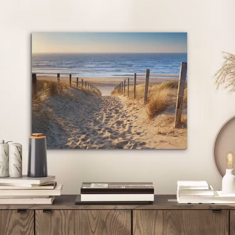 Strand - Zee - Nederland - Duinen - Zon PET vilt klein -sfeer1