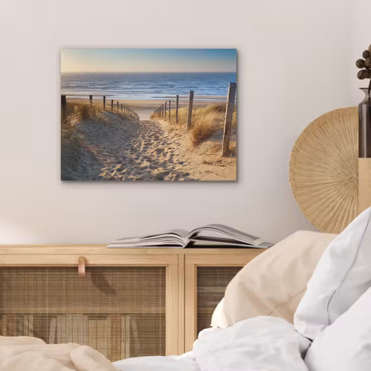 Strand - Zee - Nederland - Duinen - Zon PET vilt klein -sfeer3