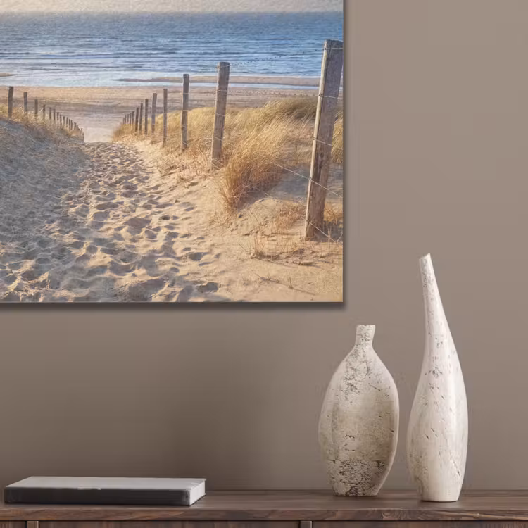 Strand - Zee - Nederland - Duinen - Zon PET vilt klein -sfeer6_closeup