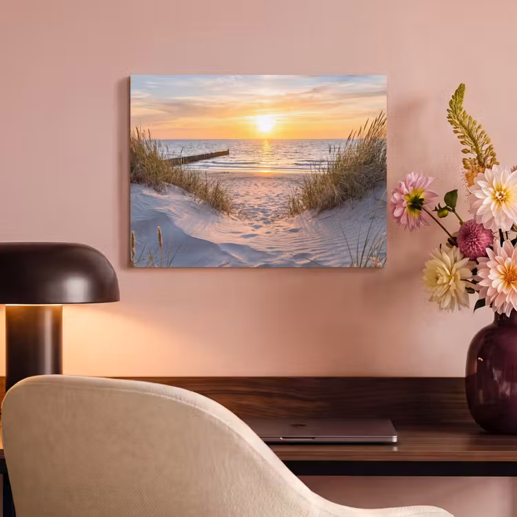 Strand - Zonsondergang - Natuur - Landschap PET vilt klein -sfeer3
