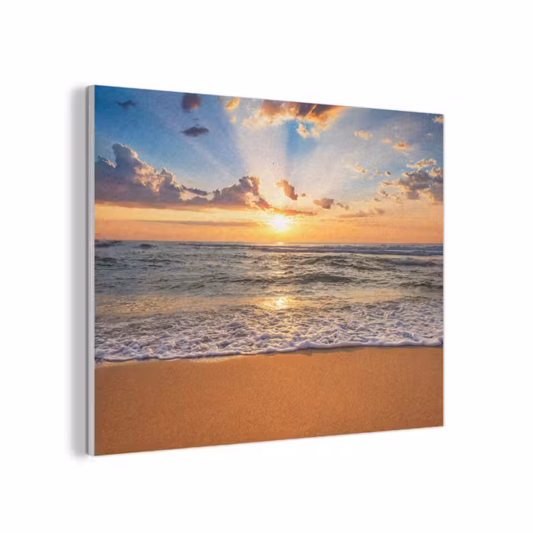 Strand - Zonsondergang - Zee - Wolken - Horizon PET vilt klein -3d