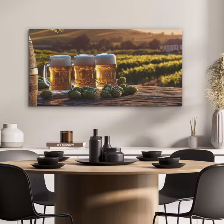 Bier - Hop - Landschap PET vilt middel -sfeer1