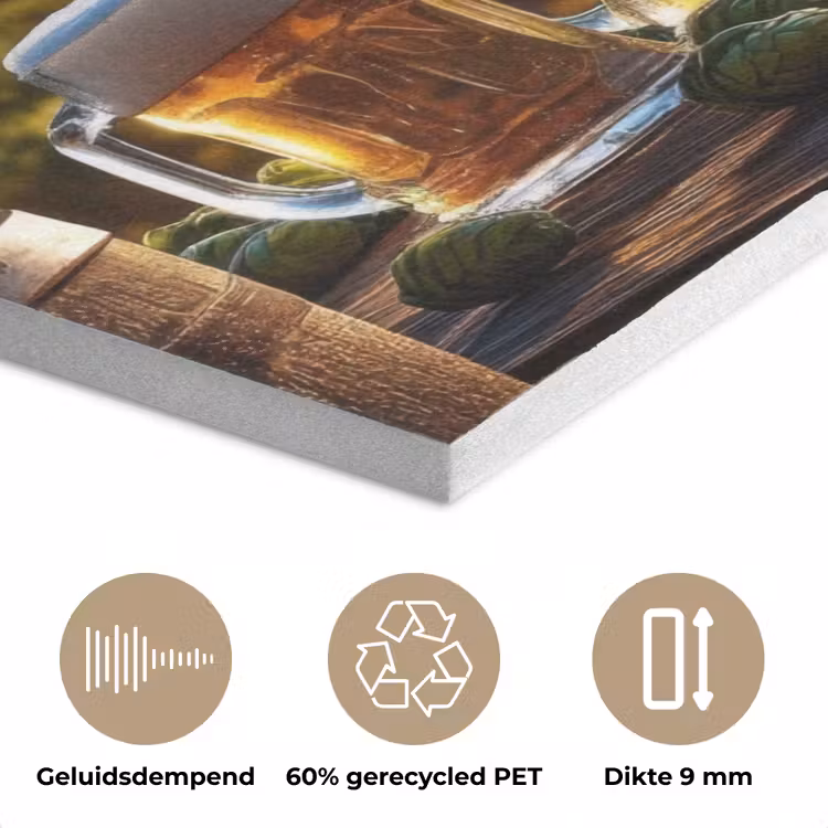 Bier - Hop - Landschap PET vilt middel -closeup_NL