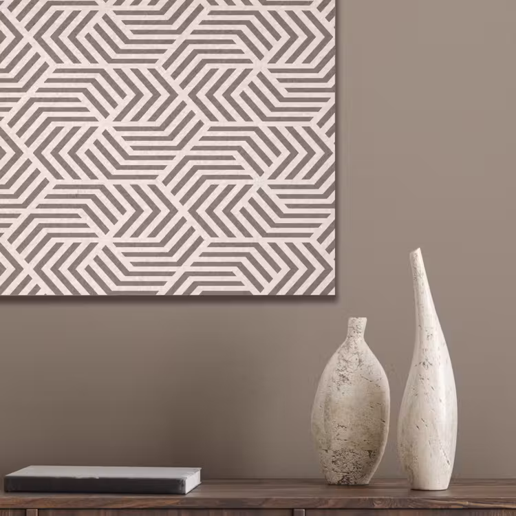 Beige - Bruin - Patroon - Strepen PET vilt klein 837 -sfeer6_closeup