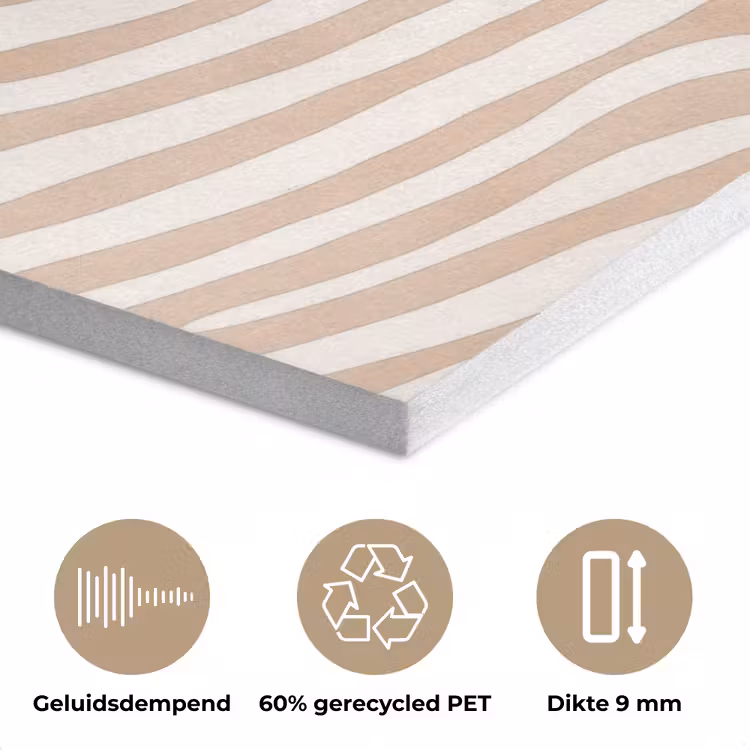 Beige - Aardspatroon PET vilt klein -closeup_NL