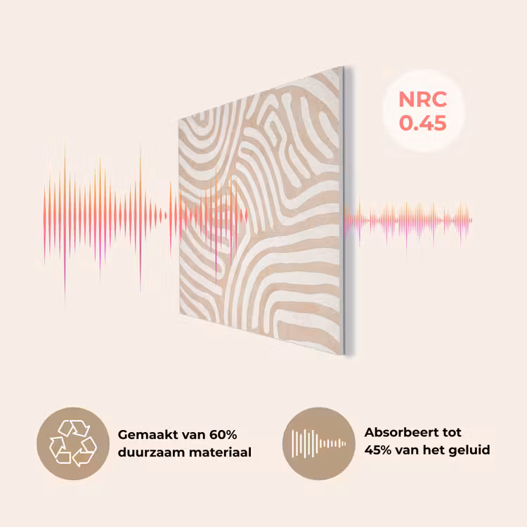 Beige - Aardspatroon PET vilt klein -USP_NL