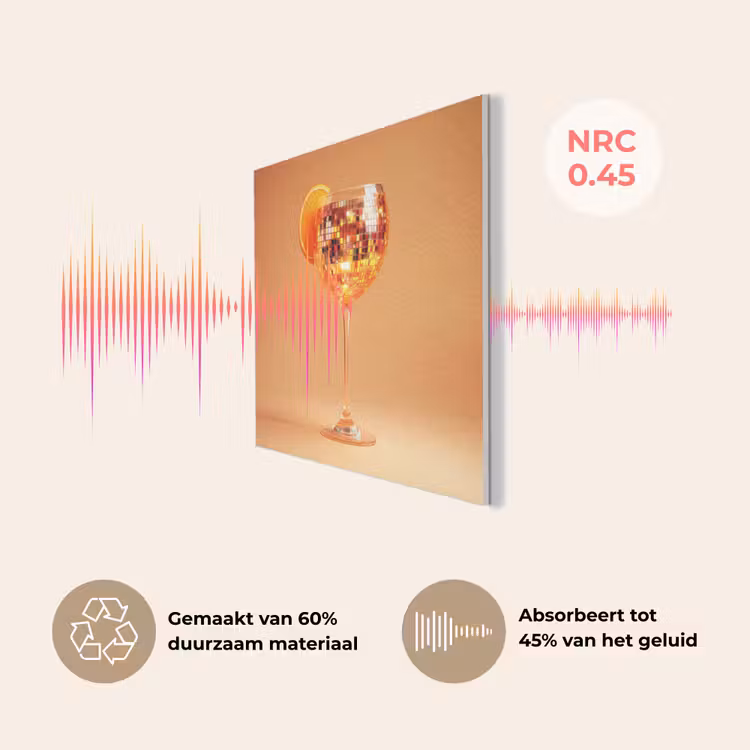 Drank - Oranje - Glitter - Disco PET vilt klein -USP_NL