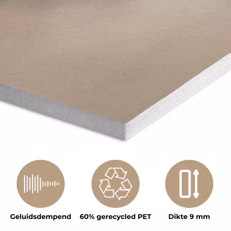 Vogel - Beige - Japandi PET vilt klein -closeup_NL