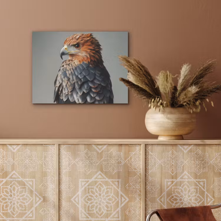 Vogel - Realistisch - Veren - Bruin PET vilt klein -sfeer4