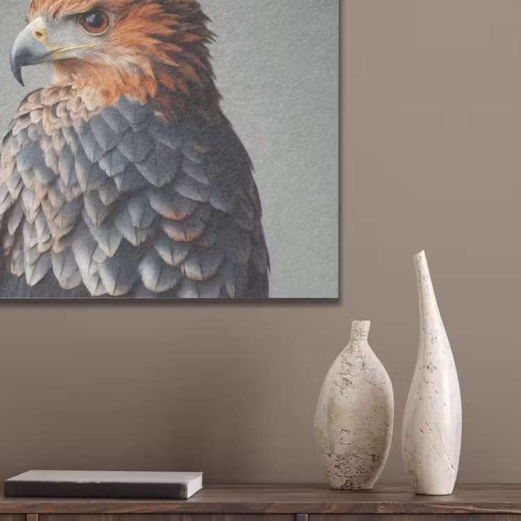 Vogel - Realistisch - Veren - Bruin PET vilt klein -sfeer6_closeup