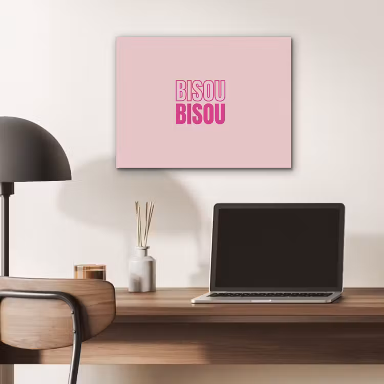 Bisou - Roze - Minimalistisch PET vilt klein -sfeer5