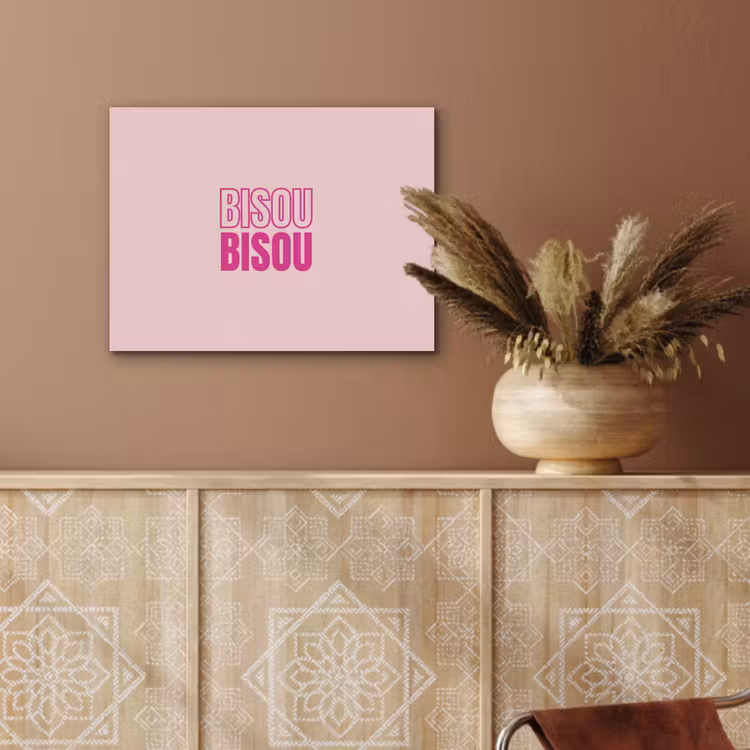 Bisou - Roze - Minimalistisch PET vilt klein -sfeer4