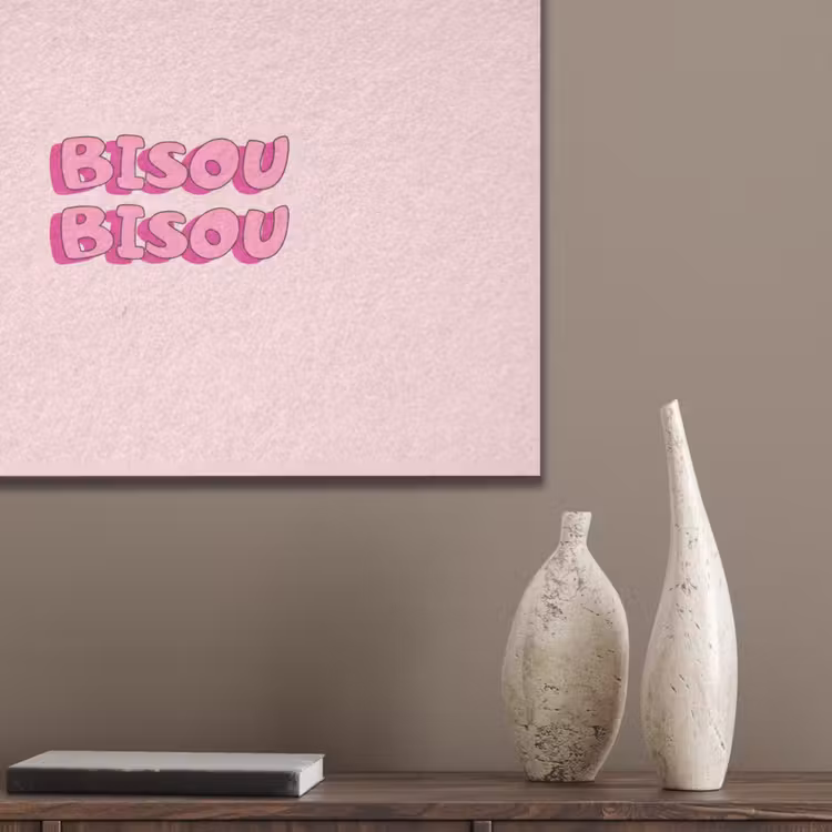 Bisou - Roze - Schaduw PET vilt klein -sfeer6_closeup