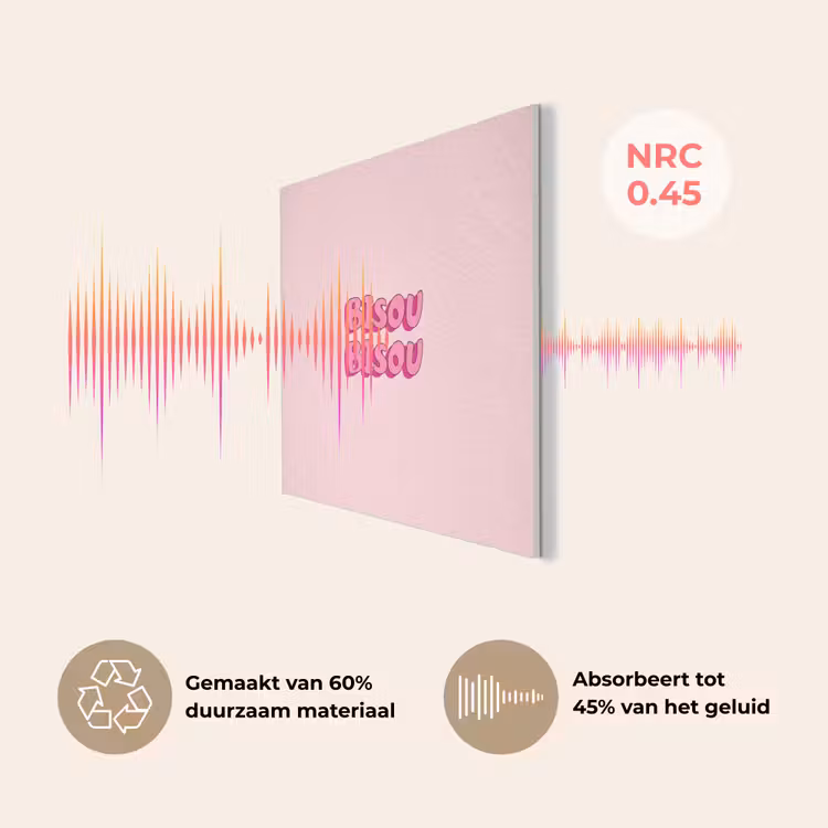 Bisou - Roze - Schaduw PET vilt klein -USP_NL