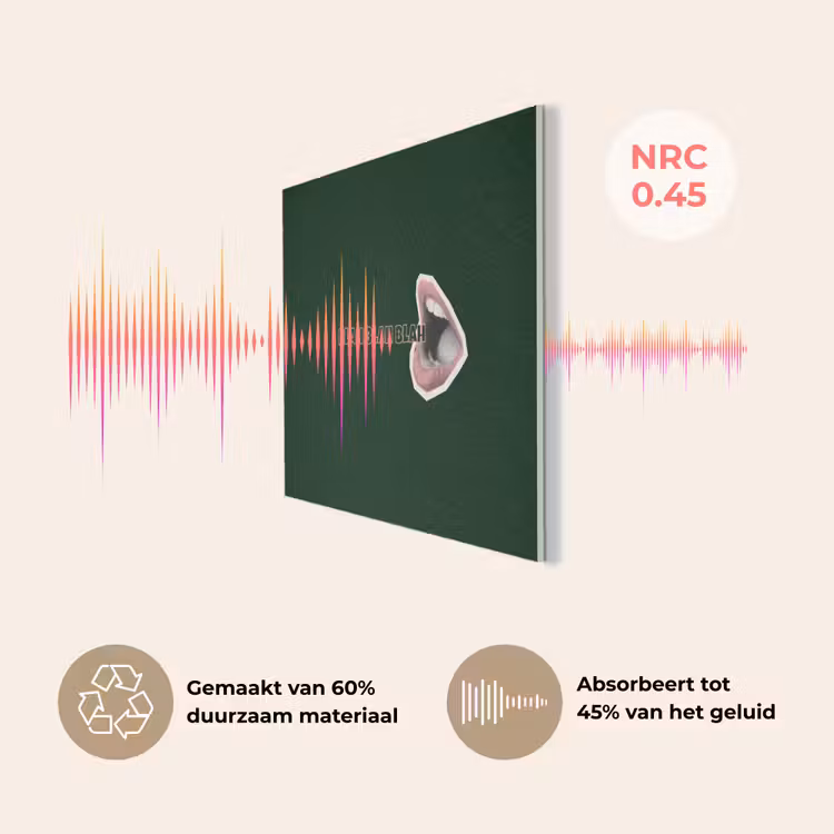 BLAH BLAH BLAH - Mond - Groen PET vilt klein -USP_NL