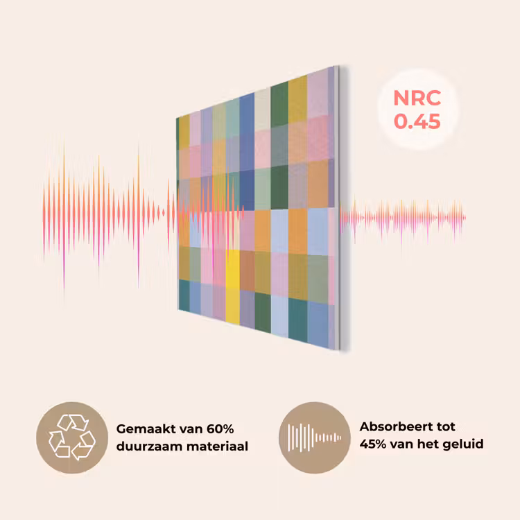 Blokken - Vierkant - Patroon - Gekleurd PET vilt klein -USP_NL