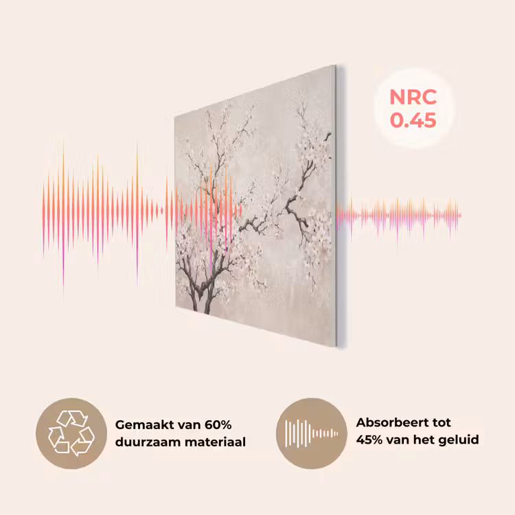Bloesem - Illustratie - Taupe PET vilt klein -USP_NL