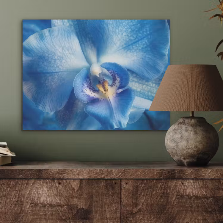 Blauw - Orchidee - Elegeant PET vilt klein -sfeer2