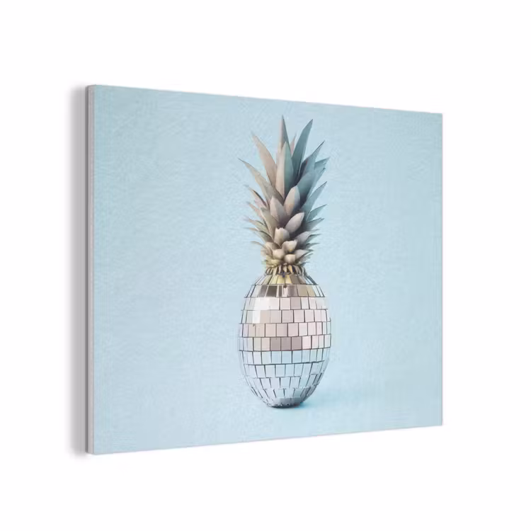 Blauw - Ananas - Disco - Discobal PET vilt klein -3d