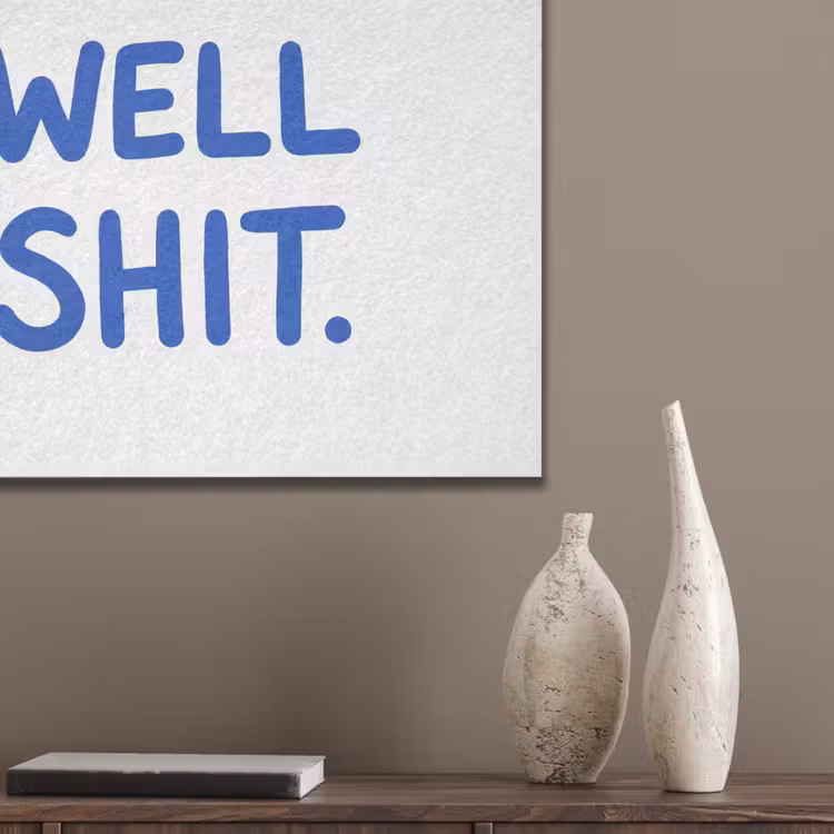 Blauw - Quote - Wit PET vilt klein -sfeer6_closeup