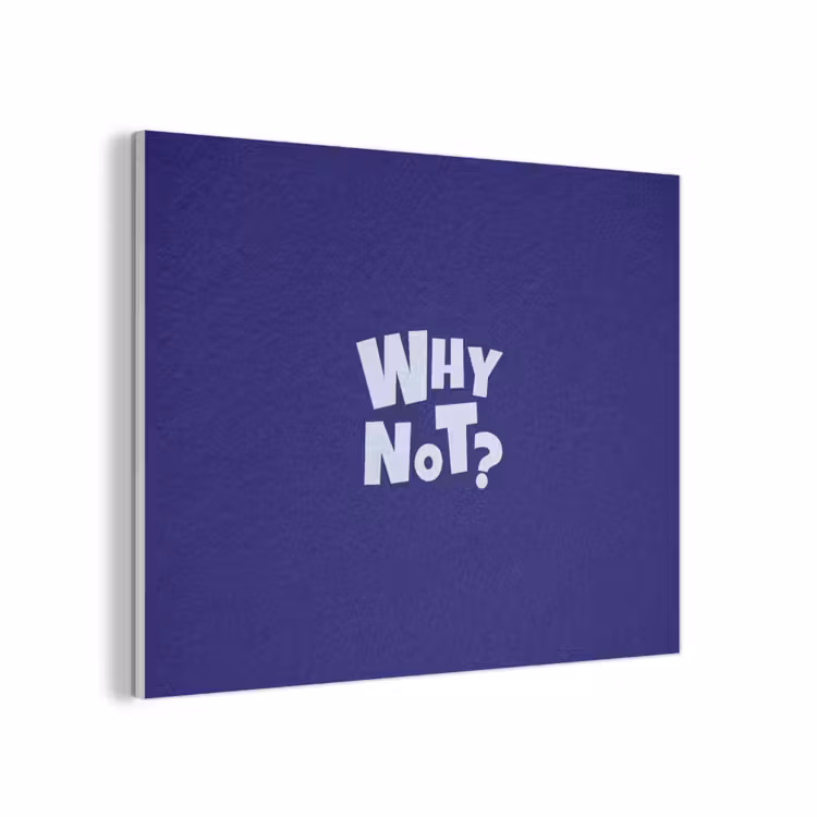 Blauw - Why not - Minimalistisch PET vilt klein -3d