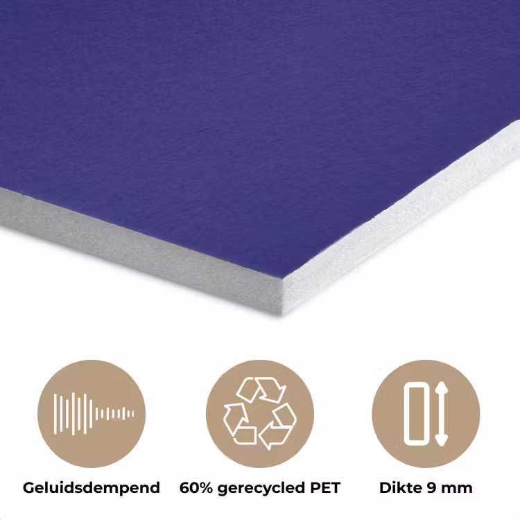 Blauw - Why not - Minimalistisch PET vilt klein -closeup_NL