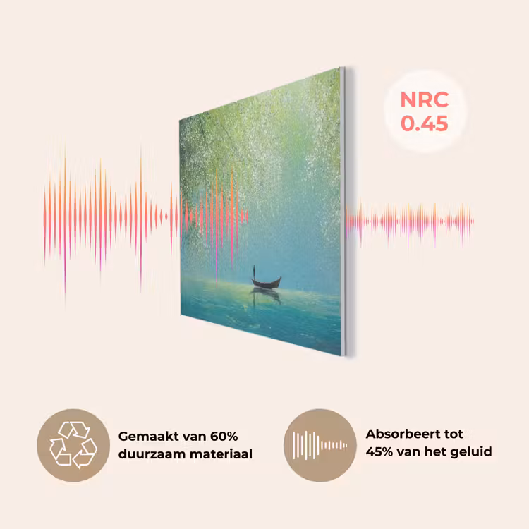 Bootje - Water - Bladeren - Bloesems PET vilt klein -USP_NL