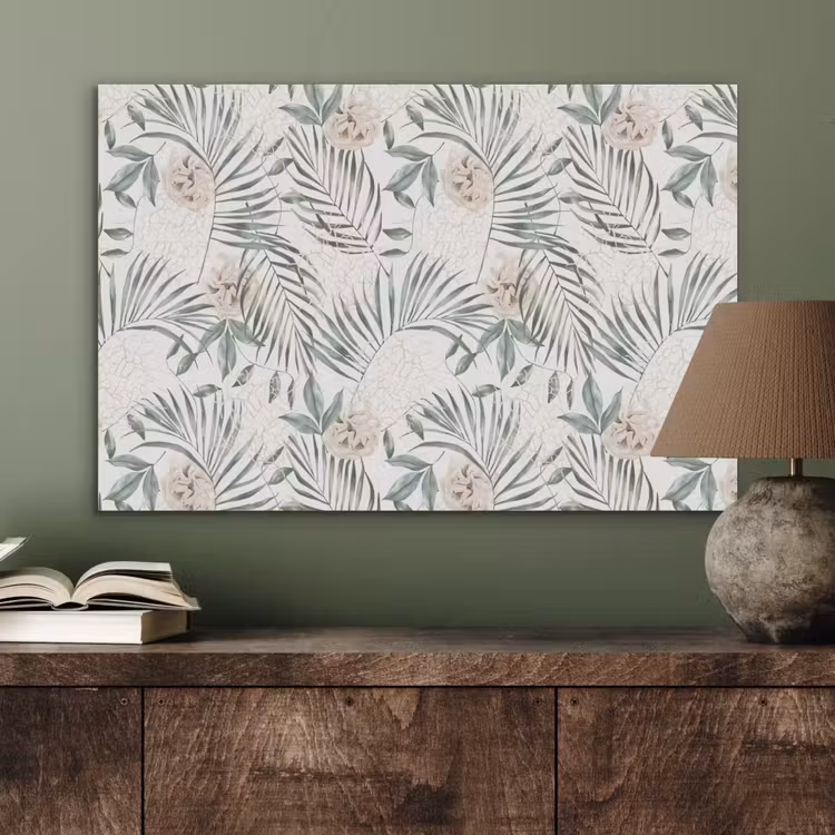 Bohemian - Bladeren - Bloemen - Tropisch PET vilt middel -sfeer2