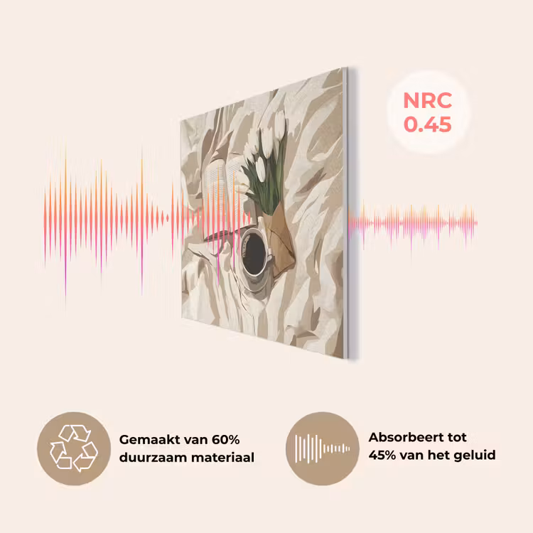 Boek - Illustratie - Tulpen - Koffie PET vilt klein -USP_NL