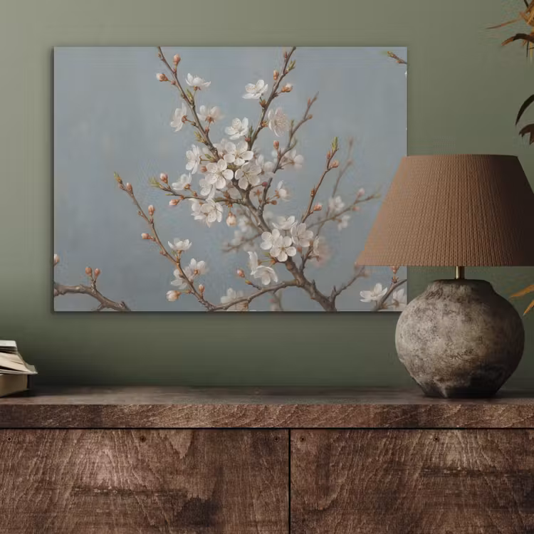 Botanisch - Stilleven - Blauw PET vilt klein -sfeer2