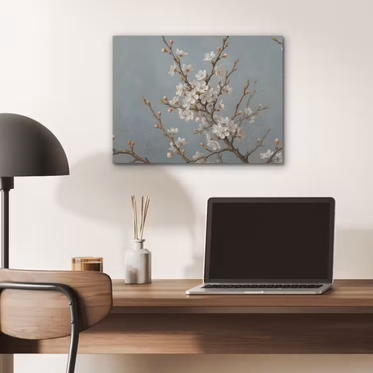 Botanisch - Stilleven - Blauw PET vilt klein -sfeer5