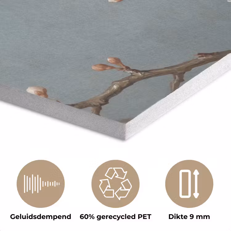 Botanisch - Stilleven - Blauw PET vilt klein -closeup_NL